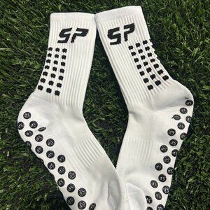 White Grip Socks